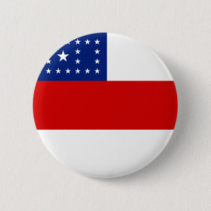 Badge Rond 5 Cm Amazonas, bouton brésilien de drapeau d'état