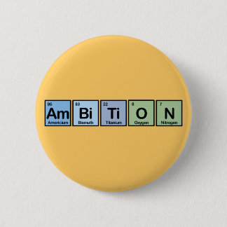 Badge Rond 5 Cm Ambition faite d'éléments