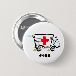 Badge Rond 5 Cm Ambulancier paramédical médical