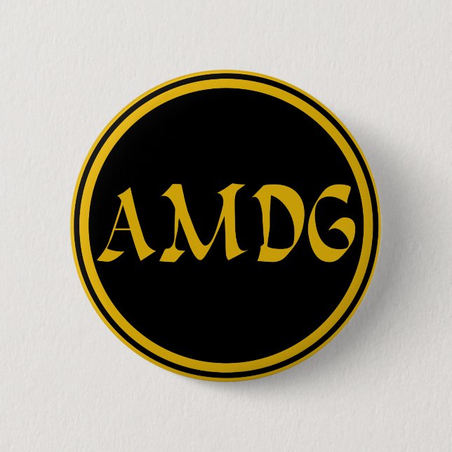 BADGE ROND 5 CM AMDG (Devant)
