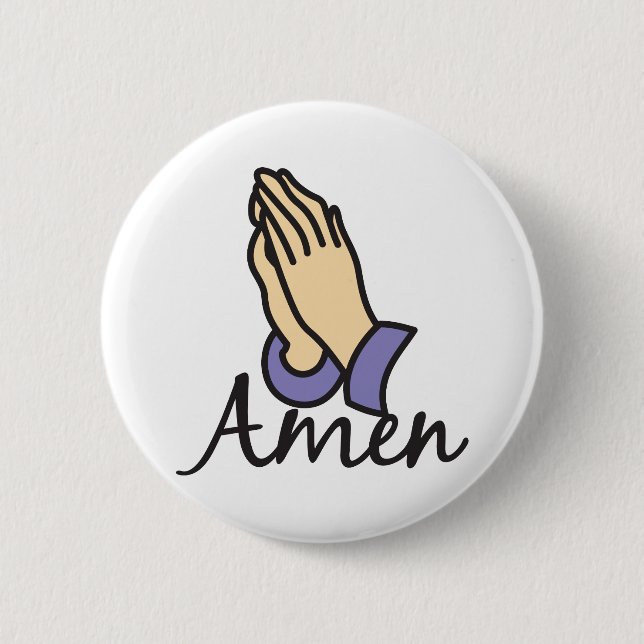 Badge Rond 5 Cm Amen (Devant)