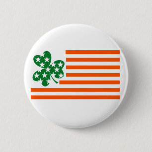 Badge Rond 5 Cm Américain irlandais