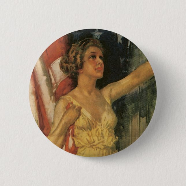 Badge Rond 5 Cm Américains (Devant)