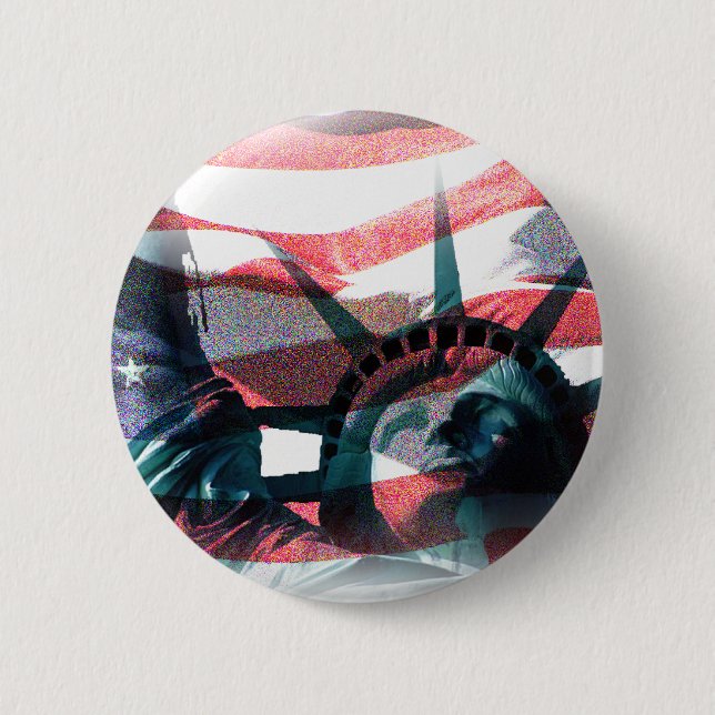 Badge Rond 5 Cm American Way Liberty (Devant)