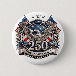 Badge Rond 5 Cm America's 250 Anniversary   