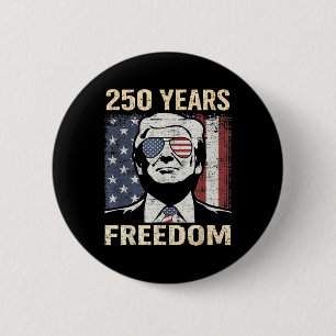 Badge Rond 5 Cm Amérique Drôle Trump 4 juillet