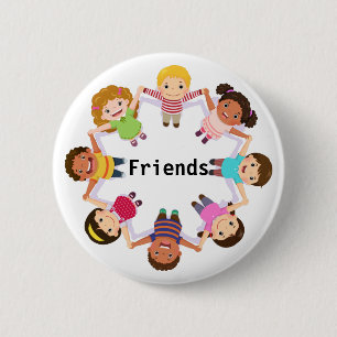 Badge Rond 5 Cm Amis 