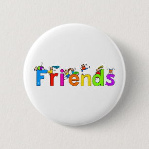 Badge Rond 5 Cm Amis