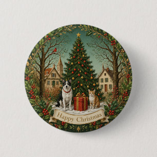 Badge Rond 5 Cm Amis de la Place Festive