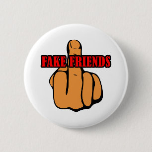 Badge Rond 5 Cm Amis du doigt moyen