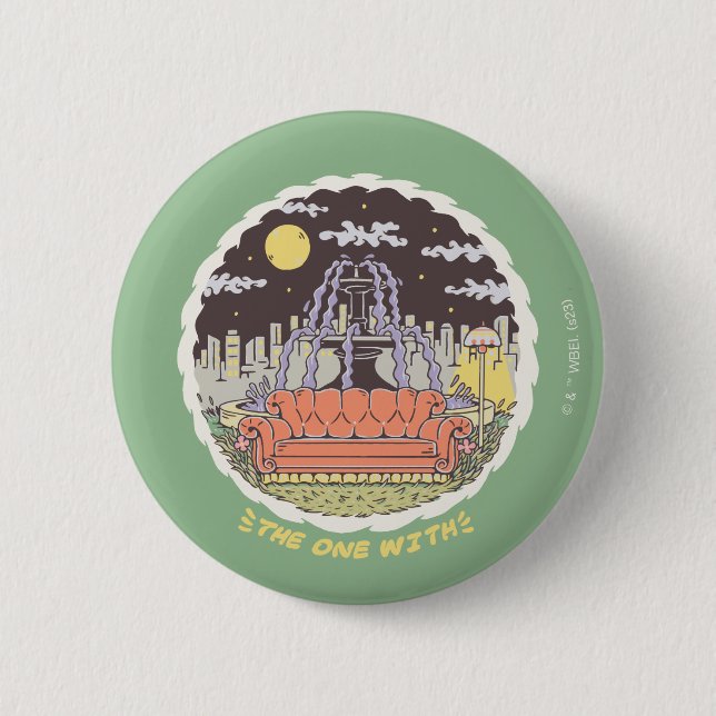 Badge Rond 5 Cm AMIS™ | Fontaine de dessin (Devant)