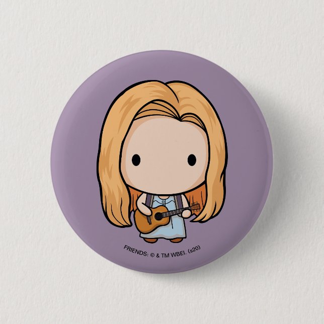Badge Rond 5 Cm AMIS™ | Phoebe Chibi (Devant)