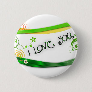 Badge Rond 5 Cm Amour