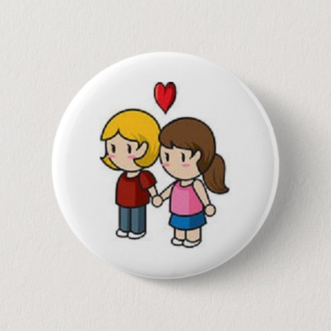 Badge Rond 5 Cm Amour (Devant)