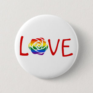 Badge Rond 5 Cm Amour