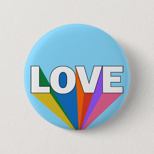 Badge Rond 5 Cm Amour