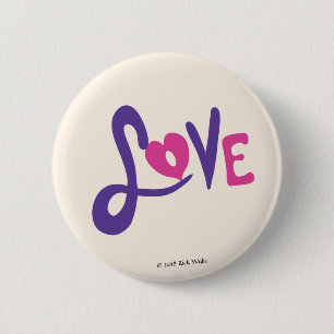 Badge Rond 5 Cm Amour