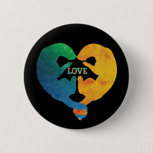 BADGE ROND 5 CM AMOUR