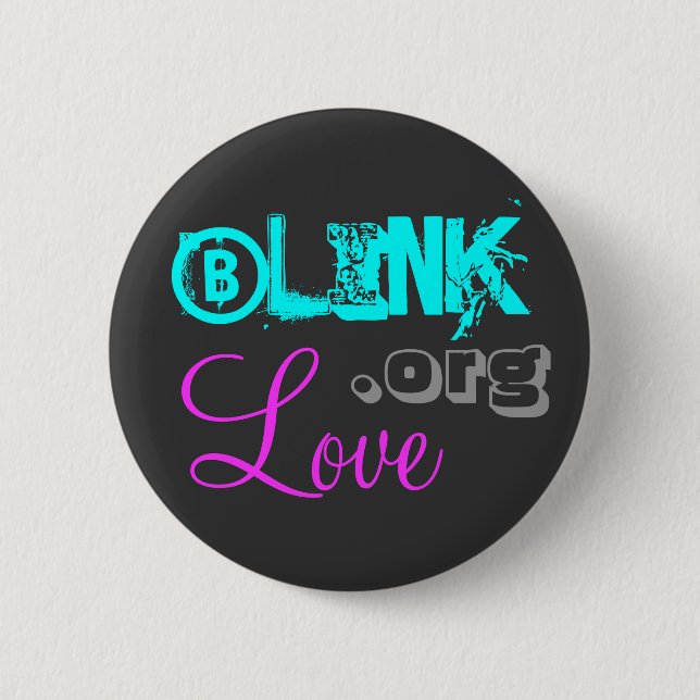 Badge Rond 5 Cm Amour 1986 de lueur (Devant)
