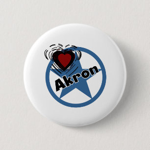 Badge Rond 5 Cm Amour Akron