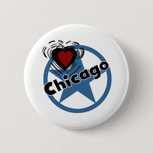 Badge Rond 5 Cm Amour Chicago