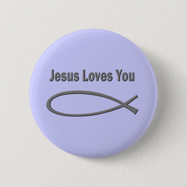 Badge Rond 5 Cm Amour chrétien (Devant)