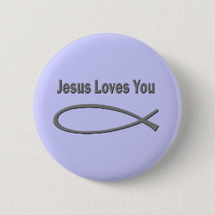 Badge Rond 5 Cm Amour chrétien