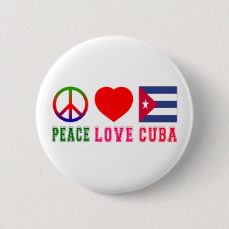 Badge Rond 5 Cm Amour Cuba de paix