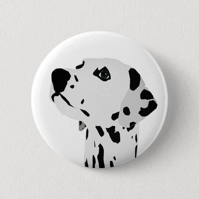 Badge Rond 5 Cm Amour dalmate (Devant)