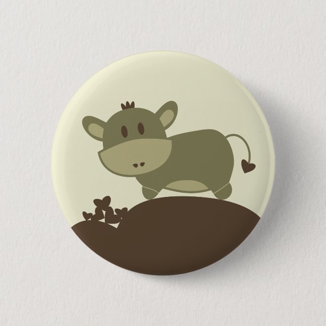 Badge Rond 5 Cm Amour d'âne - bouton (Devant)