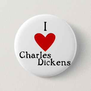 Badge Rond 5 Cm Amour de Charles Dickens