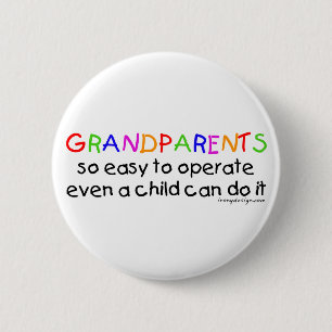 Badge Rond 5 Cm Amour de grands-parents