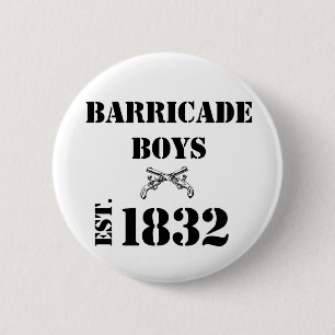 Badge Rond 5 Cm Amour de Les Misérables : Bouton de garçons de