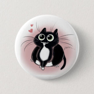 Badge Rond 5 Cm Amour de minous vous !