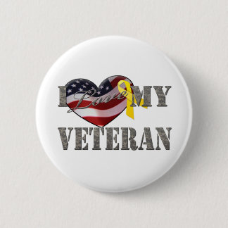 Badge Rond 5 Cm Amour de vétéran