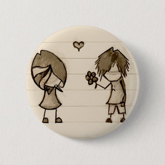 Badge Rond 5 Cm Amour d'Emo