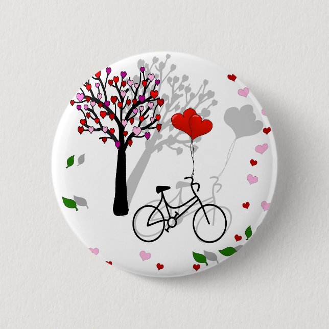 Badge Rond 5 Cm Amour design (Devant)