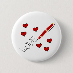 Badge Rond 5 Cm Amour (écriture)