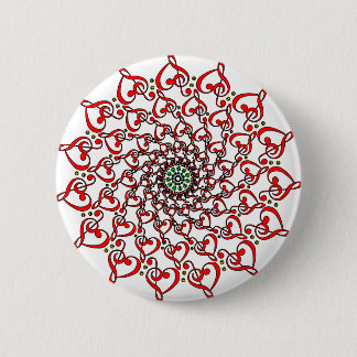 Badge Rond 5 Cm Amour et musique