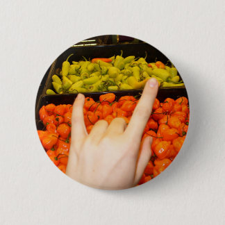 Badge Rond 5 Cm amour et poivrons