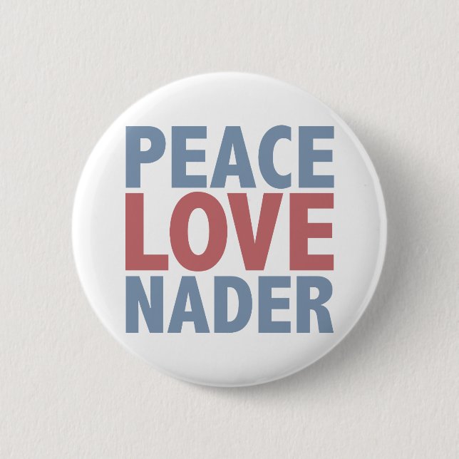 Badge Rond 5 Cm Amour Nader de paix (Devant)