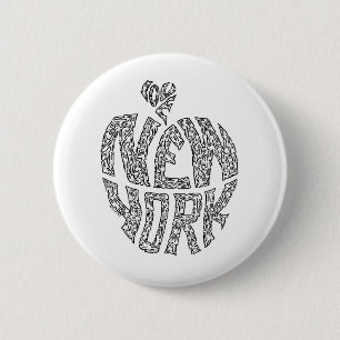 BADGE ROND 5 CM AMOUR NEW YORK