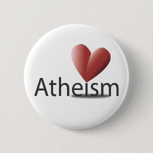 Badge Rond 5 Cm Amour pour l'athéisme