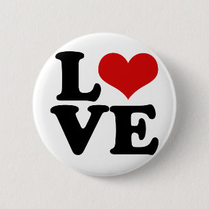 Badge Rond 5 Cm Amour pour les amoureux et Valentines Jour Design 