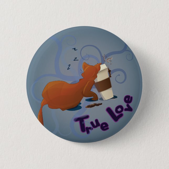 Badge Rond 5 Cm Amour vrai (Devant)