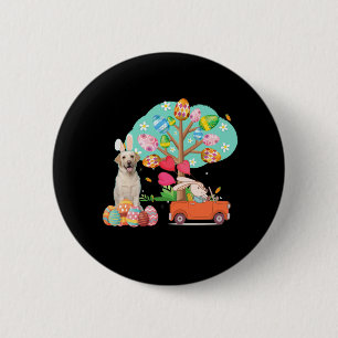 Badge Rond 5 Cm Amoureux des chiens Labrador Retriever Easter Da