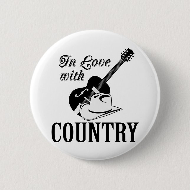Badge Rond 5 Cm Amoureux du pays (Devant)