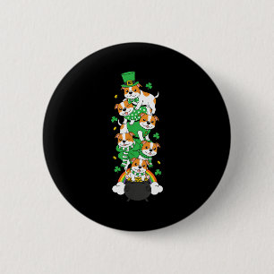 Badge Rond 5 Cm Amstaff américain drôle St-Patrick