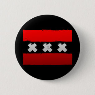 Badge Rond 5 Cm Amsterdam urbain