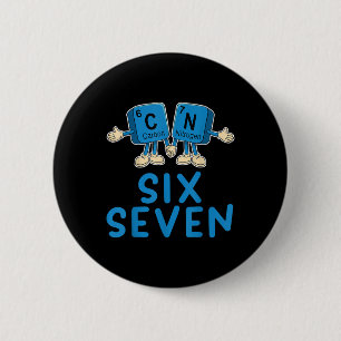 Badge Rond 5 Cm Amusant 67 Mème Six Sept Prof de Science Drôle Pér